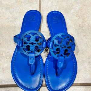Tory Burch Vibrant Blue Thong Sandals